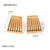 IG Style Stripe Stainless Steel 18K Gold Plated Earrings