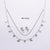 Minimalist Plant Star Sun Moon Stainless Steel Diamond Inlay Jewelry Sets