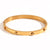 Minimalist Circle Stainless Steel 18K Gold Plated Bangles