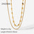 IG Style Chain Geometric Stainless Steel 18K Gold Plated Necklaces