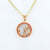 Women Geometric Metal Shell Zodiac Sign Copper Necklaces