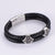 Men Metal Leather Bangles