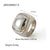 Ring IG Style Stripe Geometric Stainless Steel 18K Gold Plated Rings