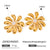 Sunflower Flower Stainless Steel Electroplating Earrings