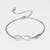 Fashion Women Heart Geometric Stainless Steel Electroplating Bracelets