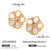 Refreshing Butterfly Animal Chinese Zodiac Stainless Steel Electroplating Stud Earrings