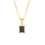 Minimalist Quadrilateral Geometric Stainless Steel 18K Gold Plated Necklaces