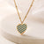 Heart Geometric Copper Pendants