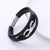 Retro Men Vintage Letter Leather Electroplating String Bracelets