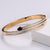 Women Minimalist Metal Diamond Crown Stainless Steel Bangles