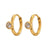 Geometric Stainless Steel 18K Gold Plated Earrings