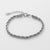 Unisex Hip Hop Twisted Chain Geometric Titanium Steel Electroplating Bracelets