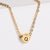 Minimalist Number Text Letter Stainless Steel Oiling Necklaces