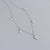 925 Sterling Silver Women Star Star Silver Diamond Inlay Necklaces