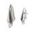 Fashion Asymmetrical Geometric Stainless Steel 18K Gold Plated Stud Earrings