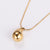 Minimalist Round U-Shape Stainless Steel Electroplating Necklaces