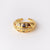 Moderate Luxury Women Round Circle Geometric Copper Zircon Inlay Rings