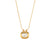 Fashion Ellipse Geometric Stainless Steel 18K Gold Plated Necklaces