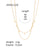 IG Style Chain Geometric Stainless Steel 18K Gold Plated Necklaces