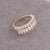 Women IG Style Metal Geometric Crown Metal Electroplating Rings