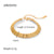 Women IG Style Round Geometric Stainless Steel 18K Gold Plated Bracelets