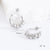 Elegant Round Droplet Stainless Steel Electroplating Stud Earrings