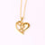 Fashion Women Heart Bowknot Heart Copper Electroplating Necklaces