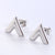 Minimalist U-Shape Stainless Steel Electroplating Stud Earrings