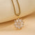 Minimalist Snowflake Stainless Steel Electroplating Necklaces