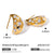 IG Style Polka Dot Stainless Steel 18K Gold Plated Earrings