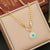 Expressive Eye Stainless Steel Oil Dripping Necklaces