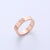 Exotic Women Metal Diamond Fruit Titanium Steel Gold Plating Rings