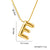 Moderate Luxury Letter Text Number Titanium Steel 18K Gold Plated Necklaces