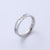 Natural Women Metal Shell Diamond Crown Titanium Steel Polishing Rings