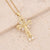 Women Cross Copper Gold Plating Pendants