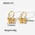 IG Style Bowknot Stainless Steel 18K Gold Plated Earrings