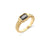 Minimalist Women Circle Geometric Stainless Steel 18K Gold Plated Rings