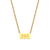 Minimalist Number Text Letter Stainless Steel 18K Gold Plated Necklaces