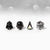 Moderate Luxury Irregular Conical Checkered Bowknot Copper Diamond Inlay Stud Earrings