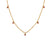 Fashion Round Geometric Stainless Steel 18K Gold Plated Necklaces