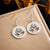 Fashion Tree Stainless Steel Electroplating Earrings