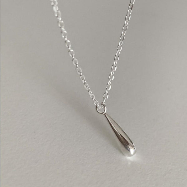 925 Sterling Silver Minimalist Droplet Silver Pendants