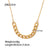 IG Style Circle Geometric Stainless Steel 18K Gold Plated Necklaces