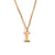 Fashion Letter Number Geometric Text Stainless Steel 18K Gold Plated Necklaces