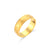 Minimalist Women Circle Geometric Stainless Steel 18K Gold Plated Rings