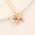 Cute Flower Insect Droplet Copper Electroplating Pendants