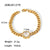 Women IG Style Geometric Stainless Steel 18K Gold Plated Bracelets