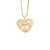 Fashion Heart Copper Diamond Inlay Pendants