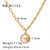 IG Style Round Geometric Stainless Steel Electroplating Necklaces