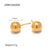 IG Style Circle Geometric Stainless Steel 18K Gold Plated Earrings